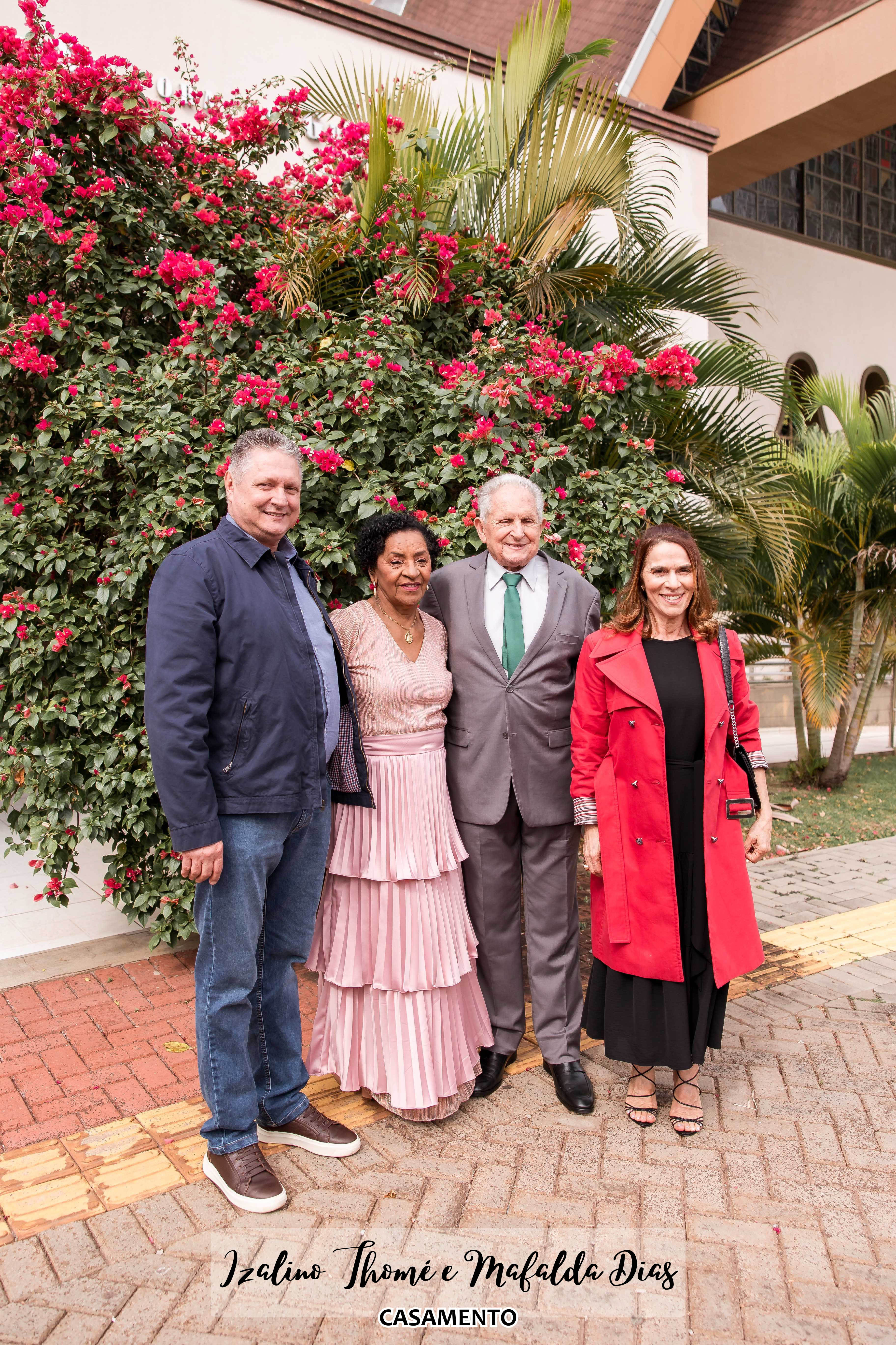 CASAMENTO IZALINO THOMÉ E MAFALDA DIAS, IDERCILDO THOME, CLEONICE THOMÉ, FOZ EM DESTAQUE, AMOR SEM IDADE, CASAMENTO