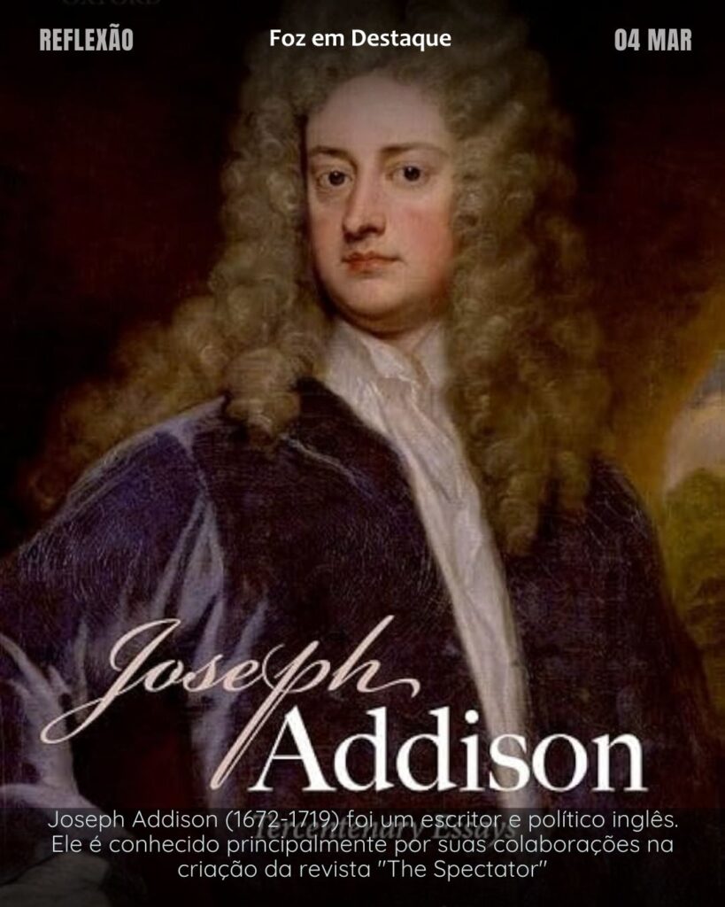 "O sol é para as flores o que os sorrisos são para a humanidade."
 (Joseph Addison)
Reflexão 04 de março 2025 Foz em Destaque "Sua Vida mais divertida!!!"