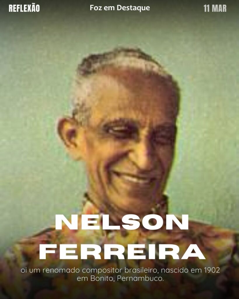 "Seja feliz, independente do momento em que esteja vivendo!"
 (Nelson Ferreira)
Reflexão 11 de março 2025 Foz em Destaque "Sua Vida mais divertida!!!"