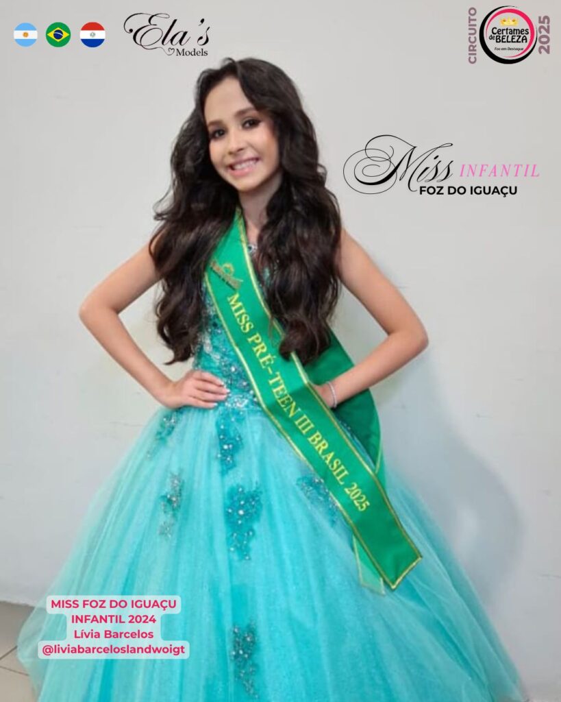Miss Foz do Iguaçu Infantil 2024: 
Lívia Barcelos
Miss Foz Rainha Turismo
Certames de Beleza
FozEmDestaque