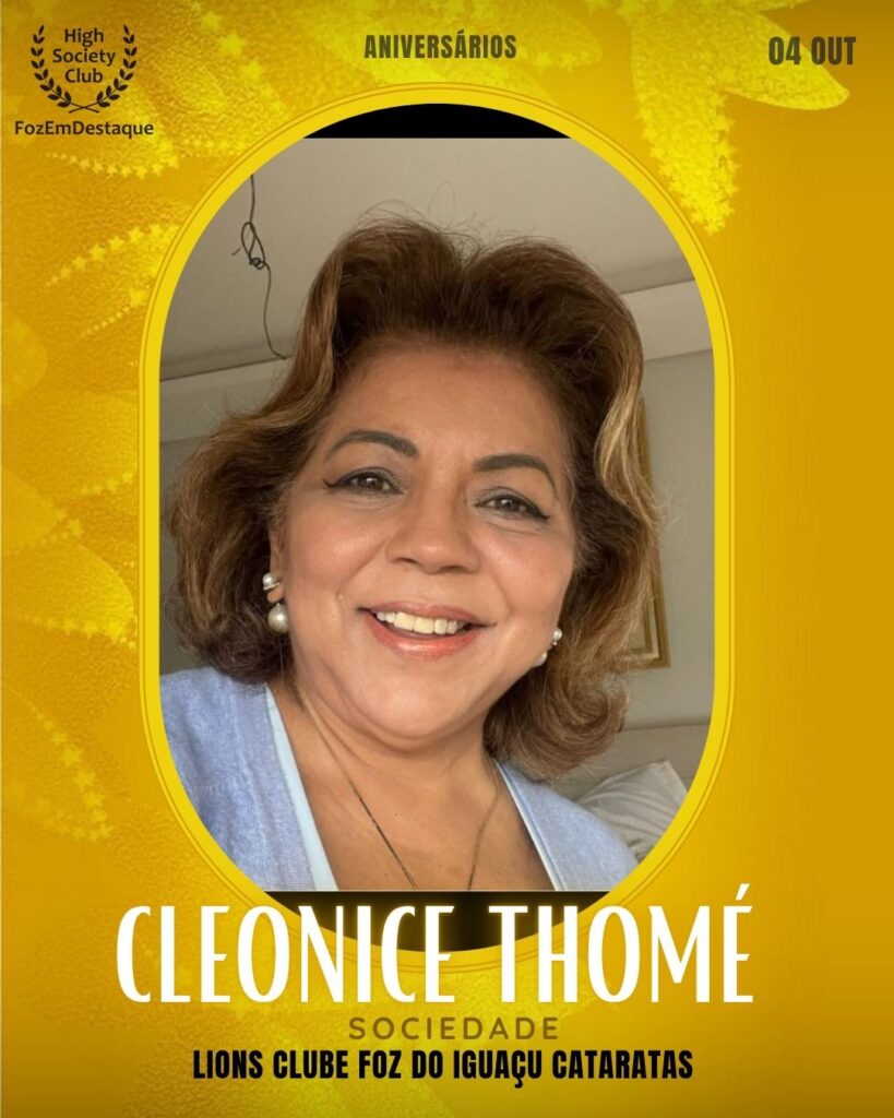 
Cleonice Santos Vieira Thomé (Cleonice Thomé)
Sociedade
