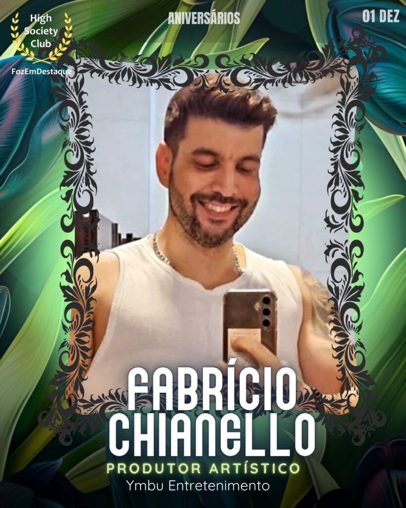 Fabrício Chianello
Produtor Artístico  - Ymbu Entretenimento
