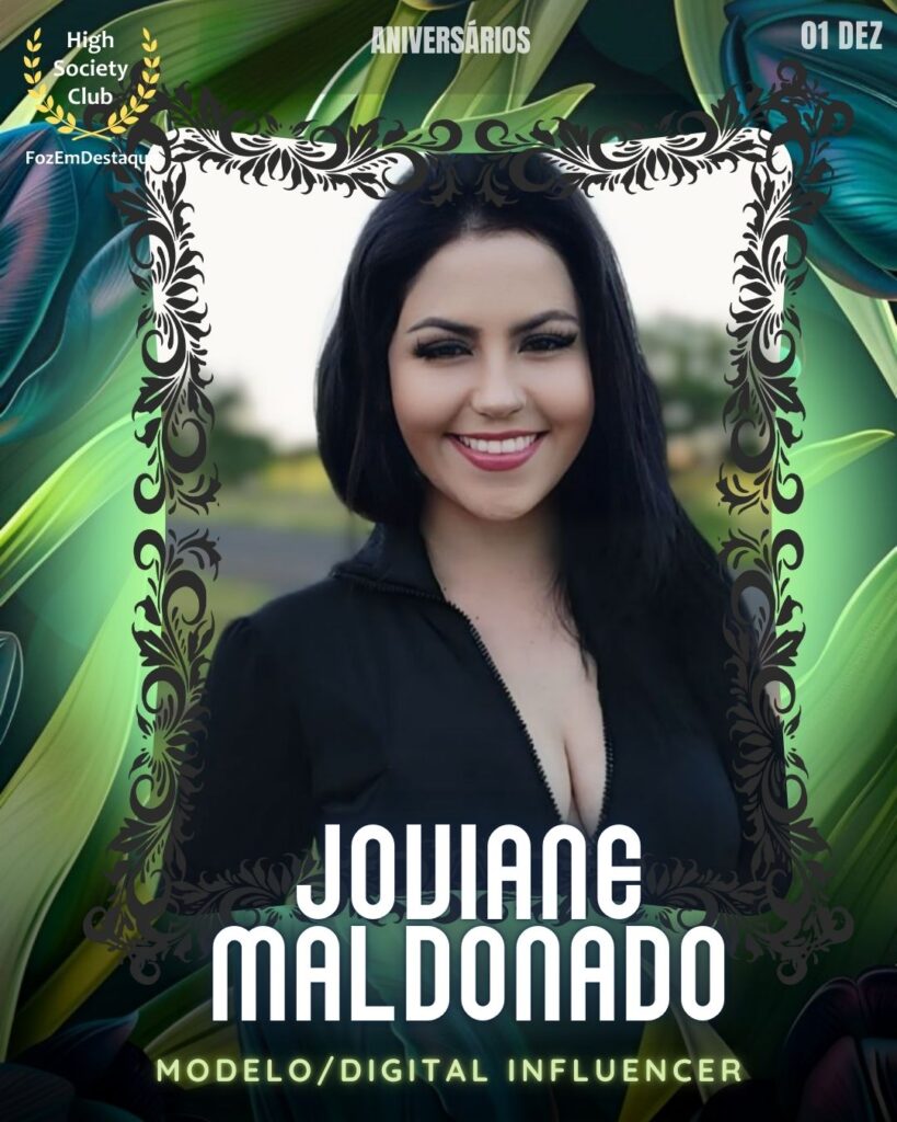 Joviane Maldonado
Modelo/Digital Influencer
HIGH SOCIETY CLUB
