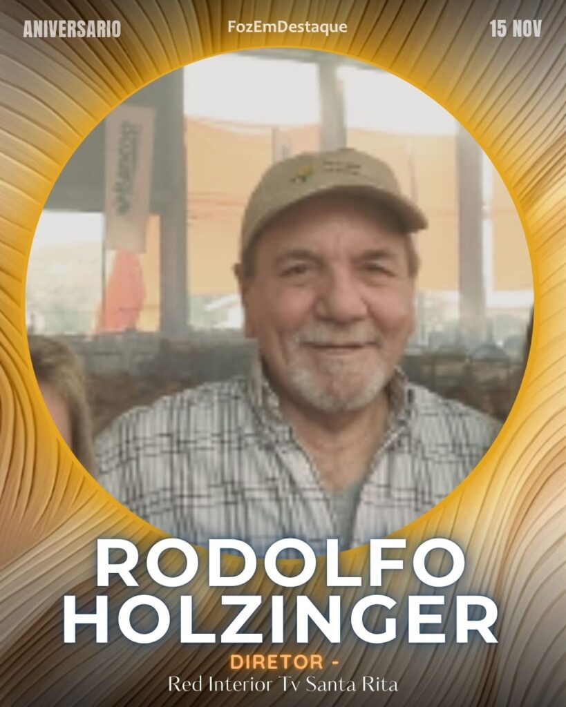 Rodolfo Holzinger
Diretor - Red Interior Tv Santa Rita

Aniversários HighSocietyClub 15/11/2025