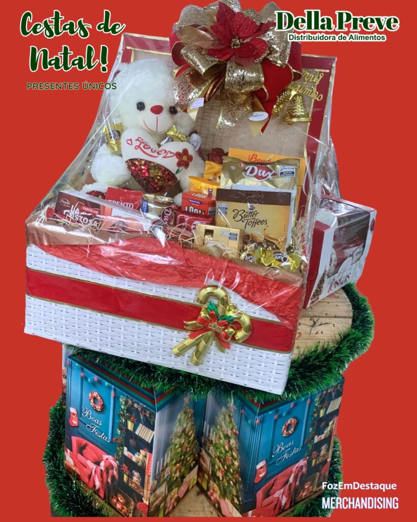 Della Preve Distribuidora de Alimentos. De fato, há anos a empresa, liderada pela empresária Maria Della
Cestas de Natal Foz