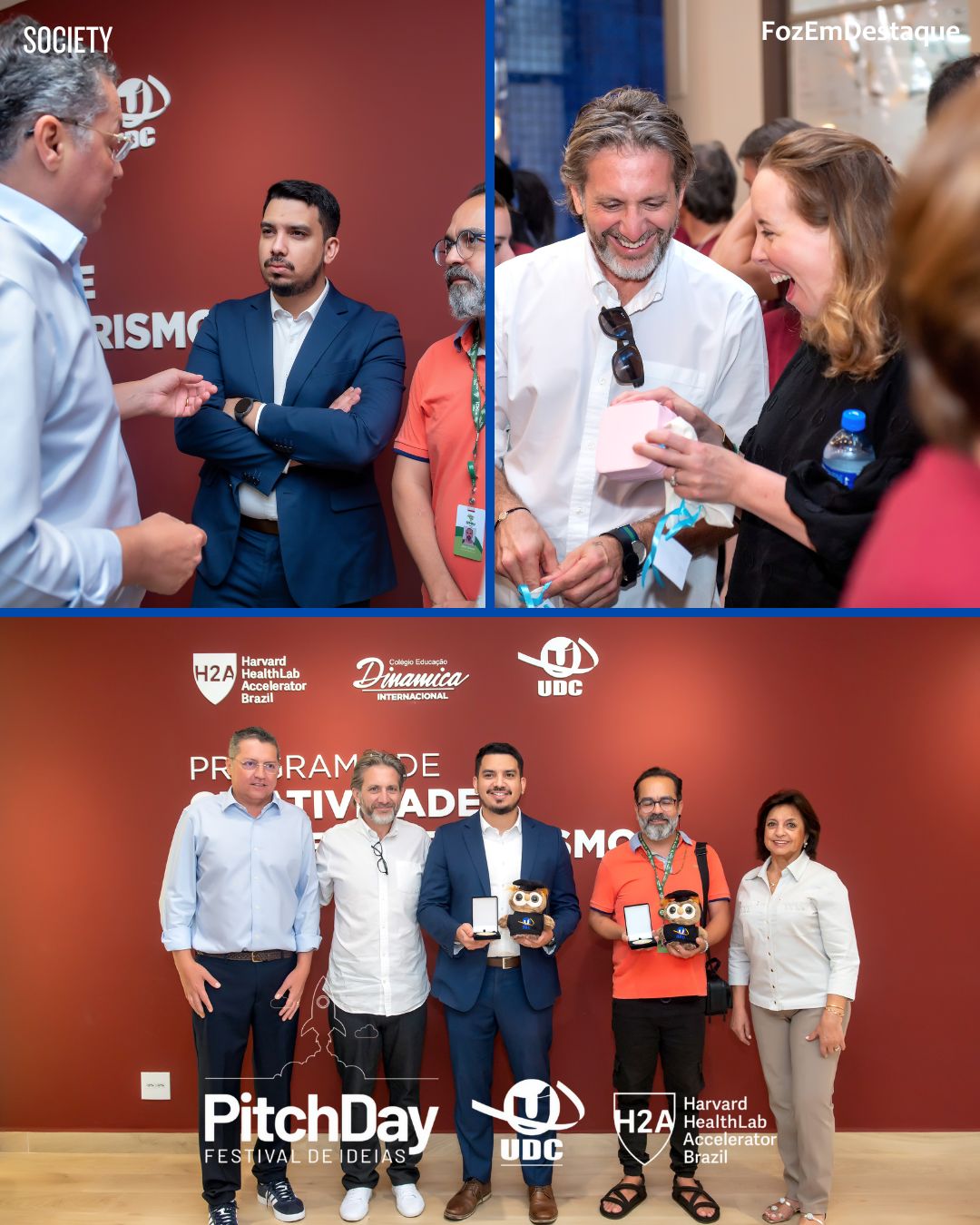 Pitch Day UDC Harvard
Rosicler Hauagge do Prado
Professor Fábio Hauagger do Prado
Grupo Dinâmica 45 anos
UDC Centro Universitário
Harvard Health Accelerator Brazil
FozEmDestaque