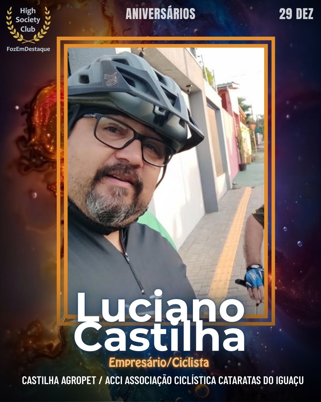 Luciano Castilha
Empresário/Ciclista	Castilha Agropet / ACCI Associação Ciclística Cataratas do Iguaçu