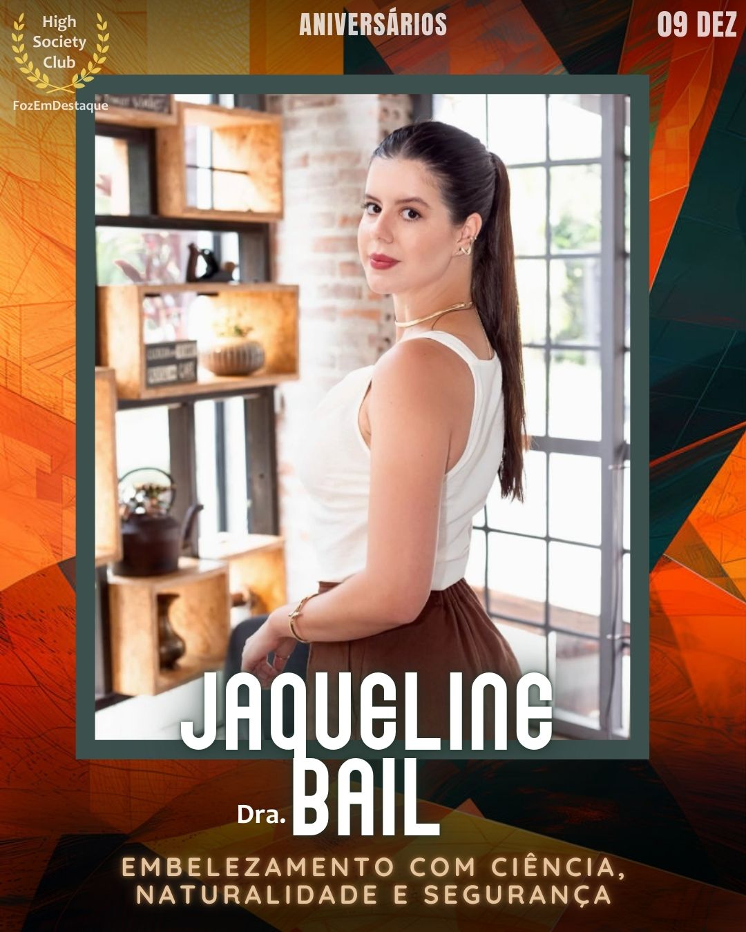 (Dra.) Jaqueline Bail 
Embelezamento com ciência, naturalidade e segurança
