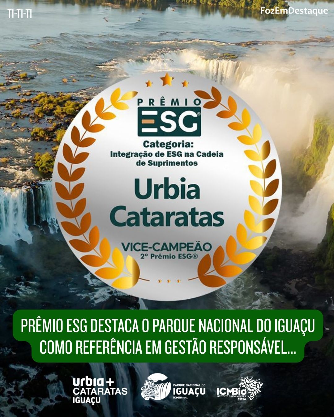 Urbia Cataratas Prêmio ESG
Férias Verão 2026
Novas Tarifas
Mário Macedo Jr.
FozEmDestaque