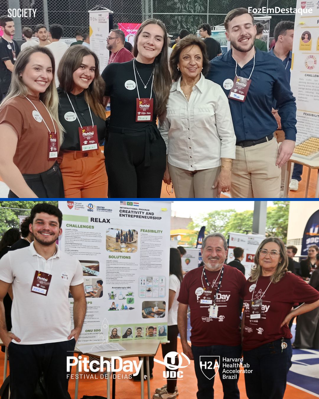 Pitch Day UDC Harvard
Rosicler Hauagge do Prado
Professor Fábio Hauagger do Prado
Grupo Dinâmica 45 anos
UDC Centro Universitário
Harvard Health Accelerator Brazil
FozEmDestaque
