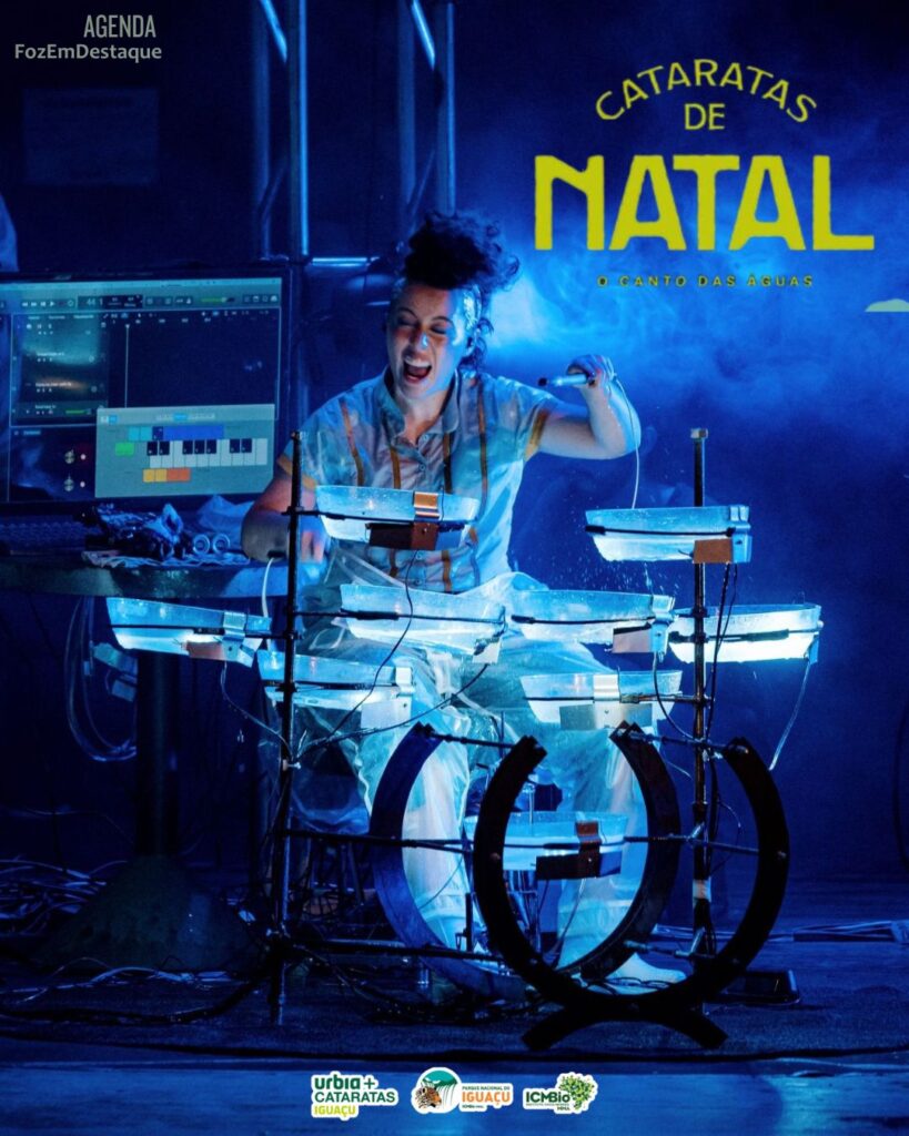 Natal Cataratas do Iguaçu: Assista ao espetáculo "O Canto das Águas" com orquestra que usa água como instrumento. Ingressos limitados!
Natal Cataratas do Iguaçu