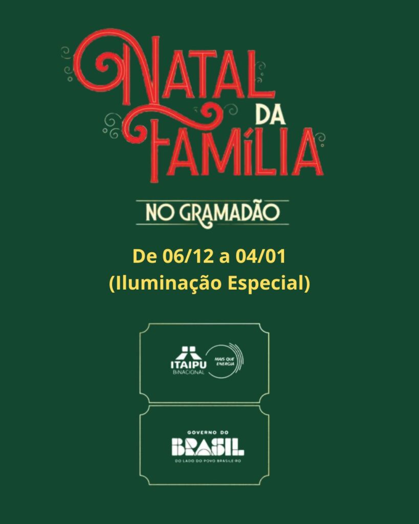 Natal Gramadão Itaipu Foz
Enio Verri
Yuri Benitez
Aline Teigão
Stela Guimarães
Itaipu Binacional
FozEmDestaque
Foz em Destaque
