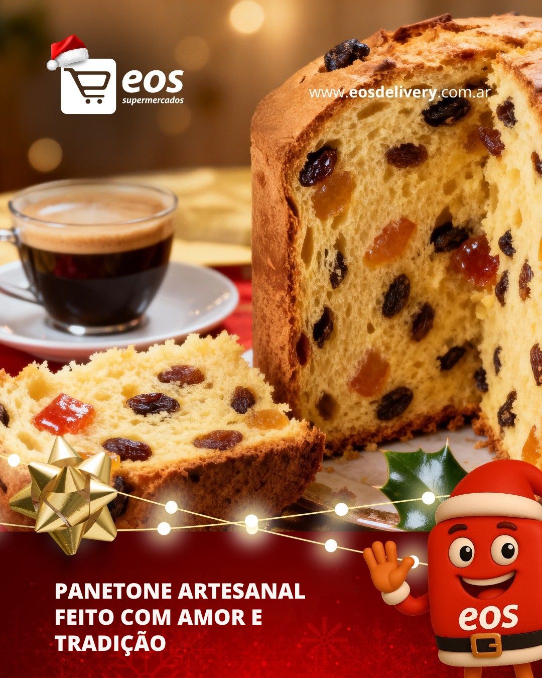 Supermercado EOS Puerto Iguazú: Bebidas e Natal com Ofertas - Navidad
Canastras
Liliam Zakidalsky
Panelone Pan Dulce
