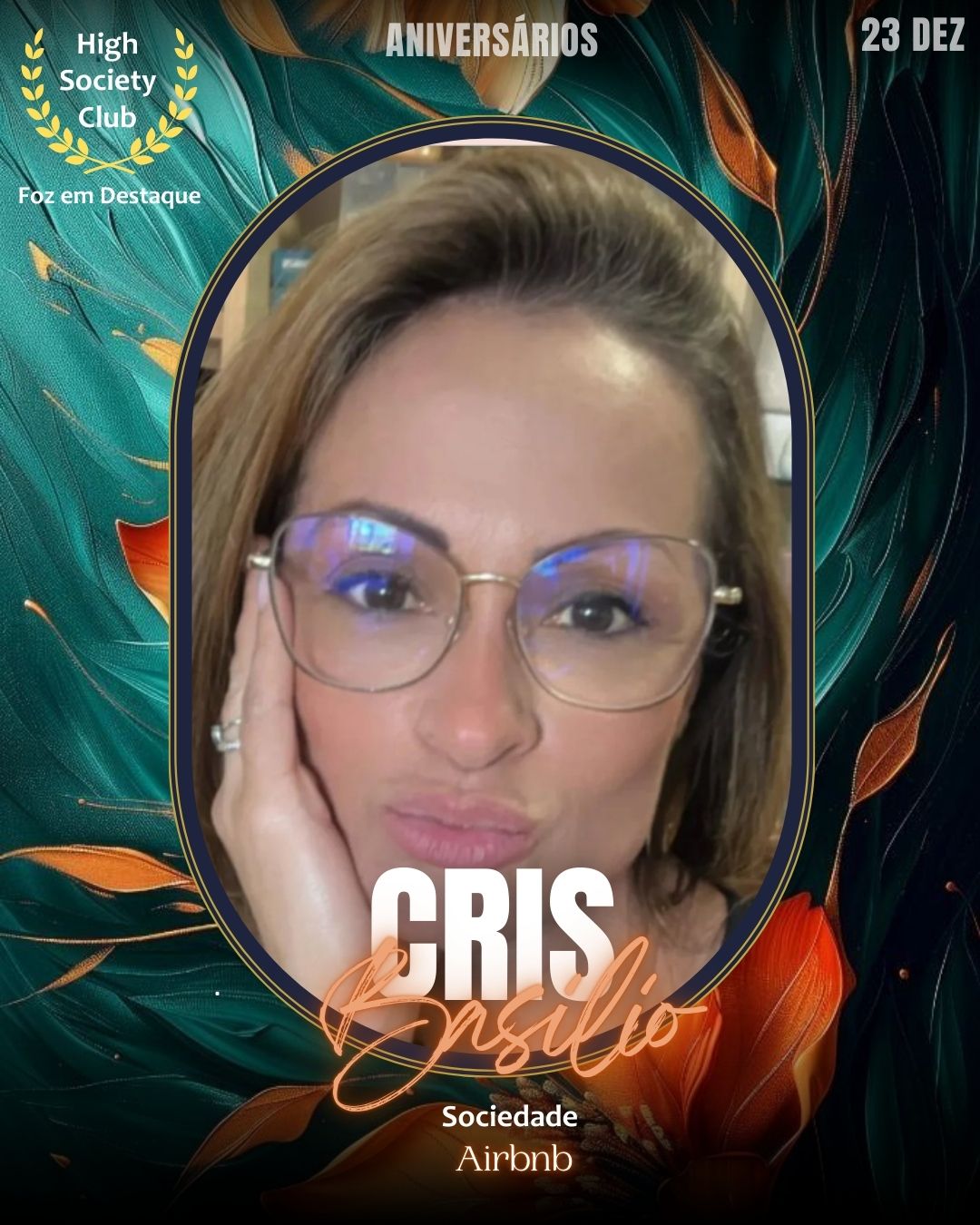 
Cris Basilio
Sociedade - Airbnb
