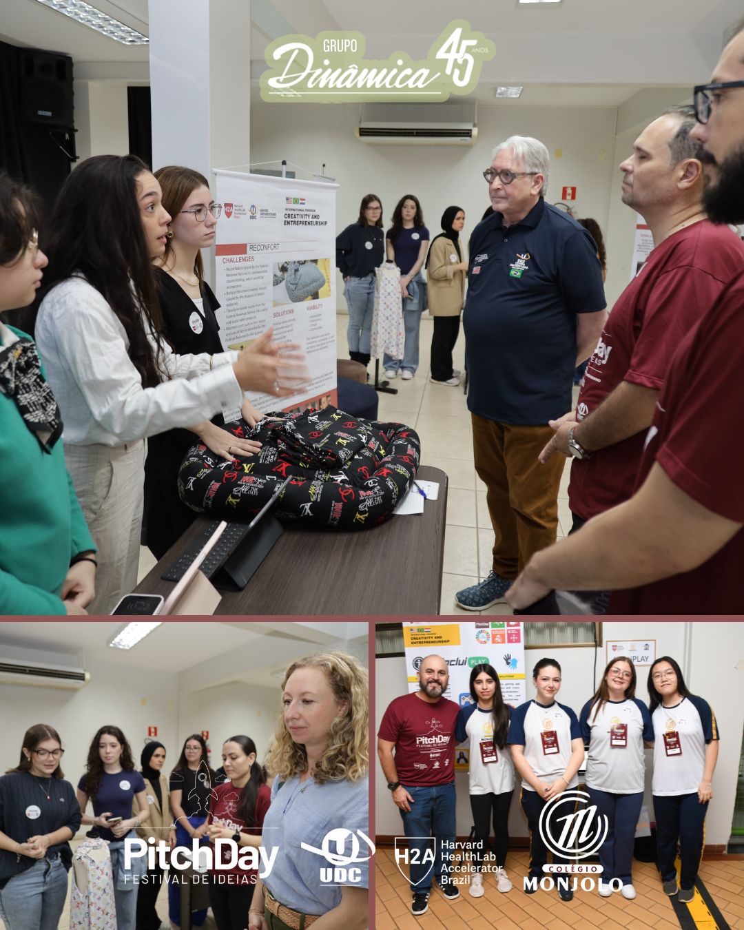 Colégio Monjolo
Faculdade UDC Monjolo
Ivo Costa
Fábio Hauagge do Prado
Rosicler Hauagge do Prado

Pitch Day Monjolo