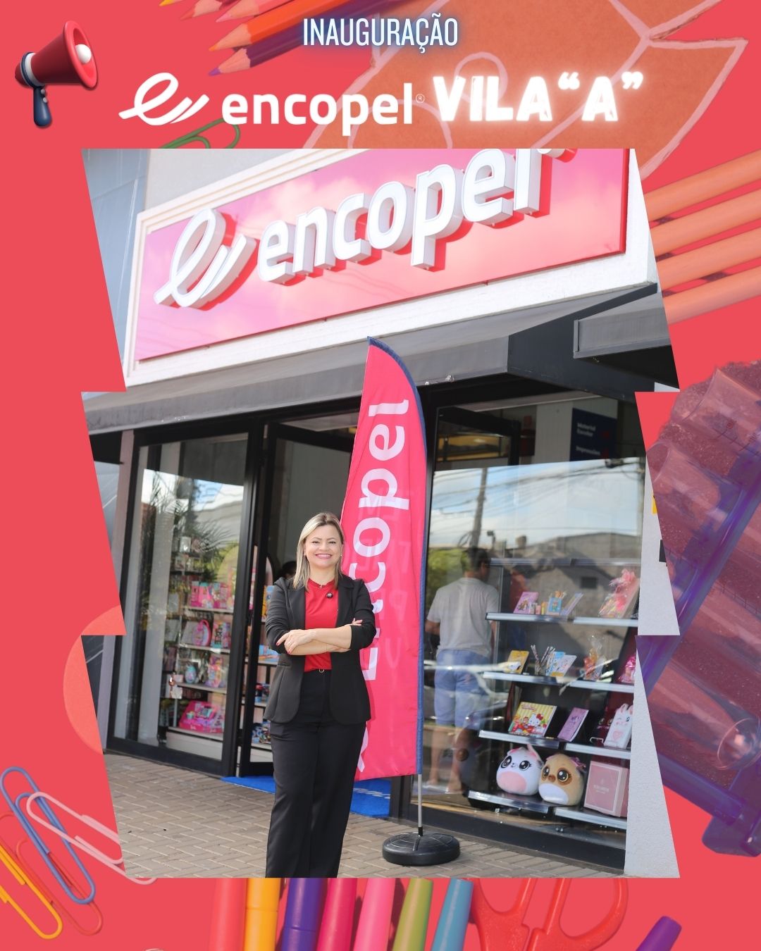 Nova Encopel Vila A: Confira a inauguração da nova unidade em Foz. Material escolar, escritório e serviços na Sílvio Américo Sasdelli.
Liliane Ribeiro
Gilson Tomio
Matheus Oro