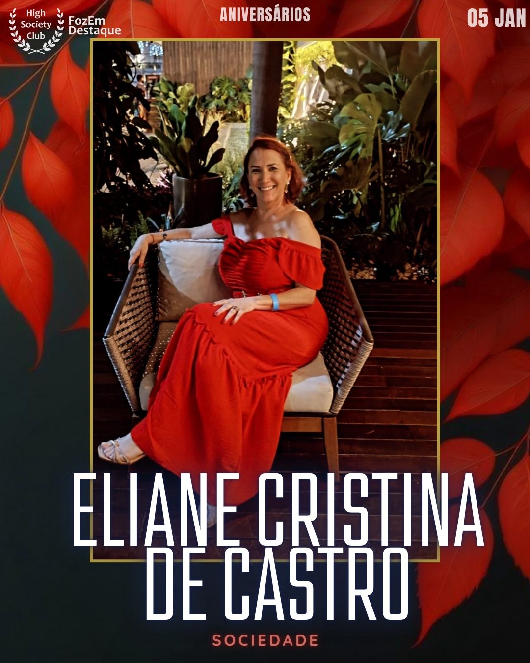 Aniversários HighSocietyClub FozEmDestaque 05/01/2026