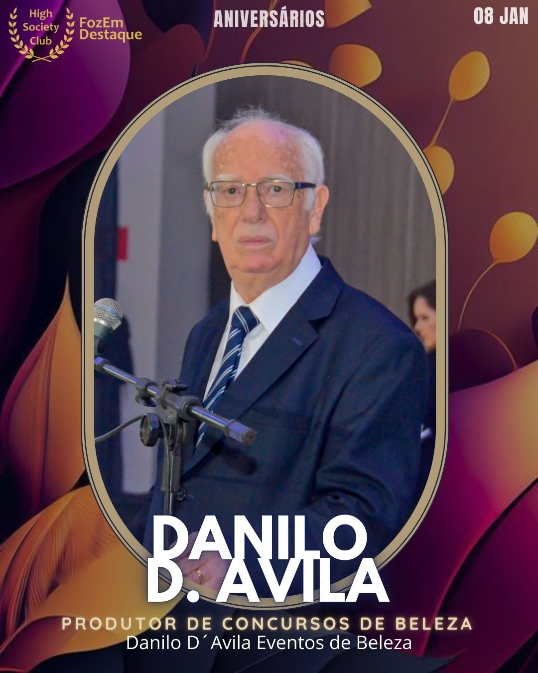 Aniversários HighSocietyClub FozEmDestaque 08/01/2026