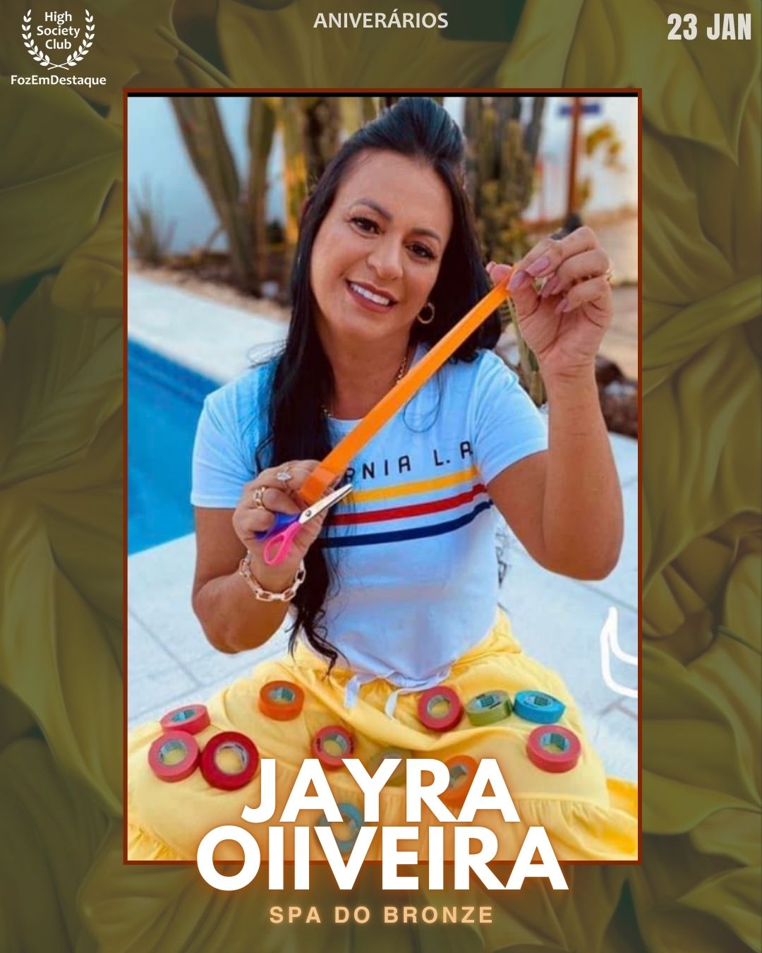 Aniversários HighSocietyClub FozEmDestaque 23/01/2026