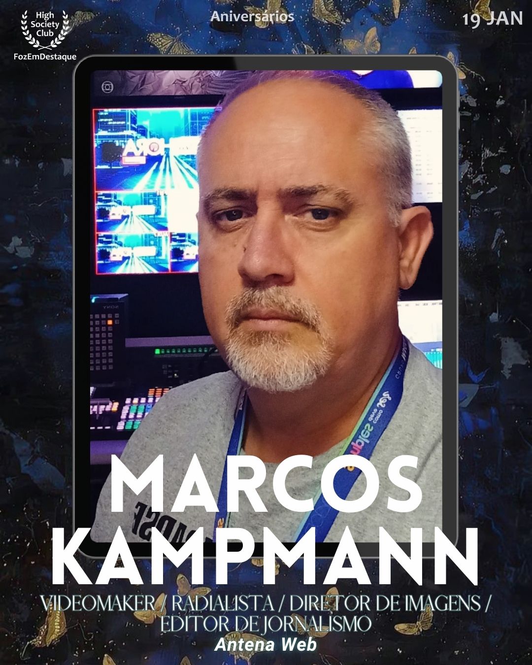 Marcos Kampmann
Videomaker / Radialista / Diretor de Imagens / Editor de Jornalismo
Antena Web
