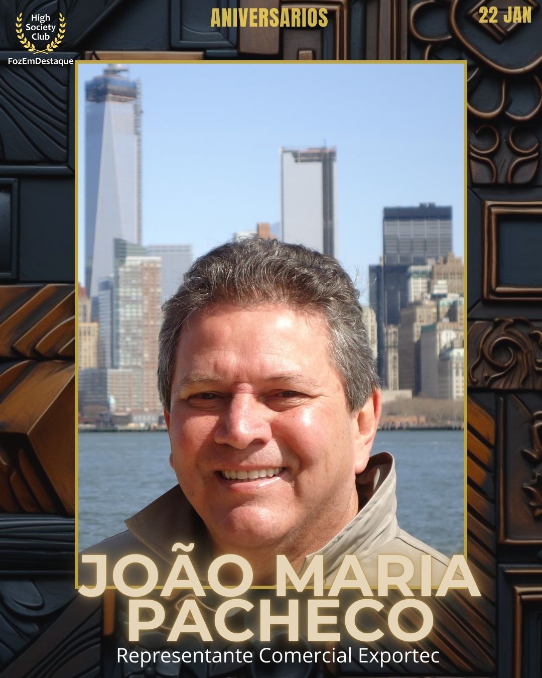 João Maria Pacheco
Representante Comercial	Exportec
