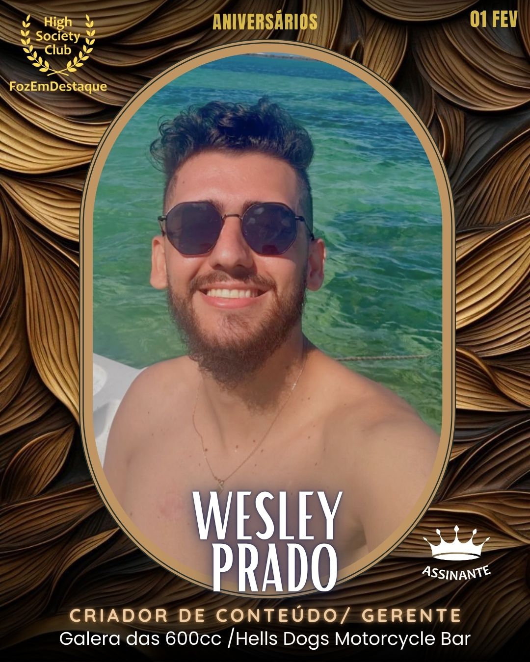 Aniversários HighSocietyClub FozEmDestaque 01/02/2026