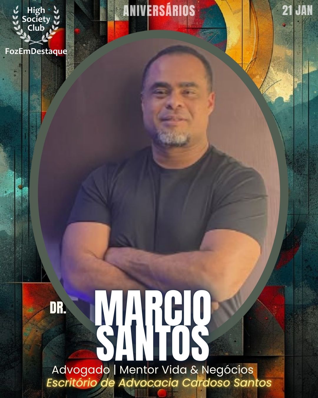 Dr. Marcio Santos
Advogado | Mentor Vida & Negócios
Escritório de Advocacia Cardoso Santos

