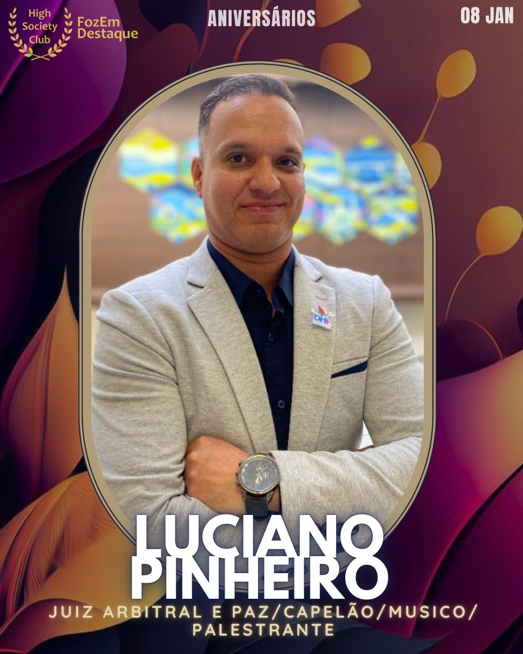 Luciano Pinheiro
Juiz Arbitral e Paz/Capelão/Musico/ Palestrante

