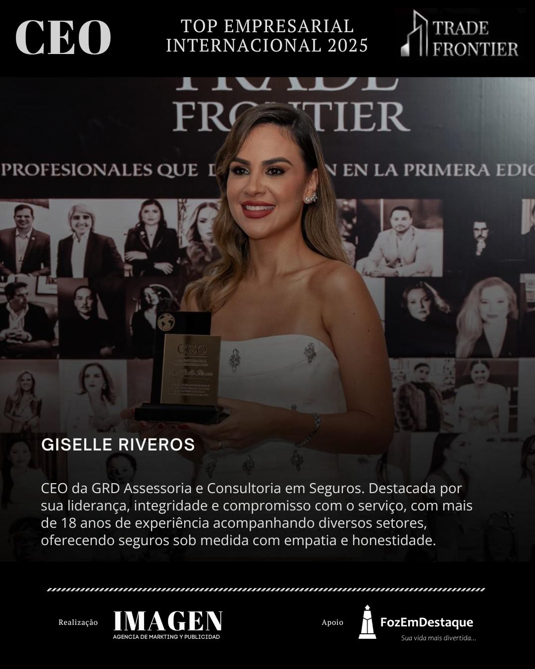 GISELLE RIVEROS, CEO da GRD Assessoria e Consultoria em Seguros.