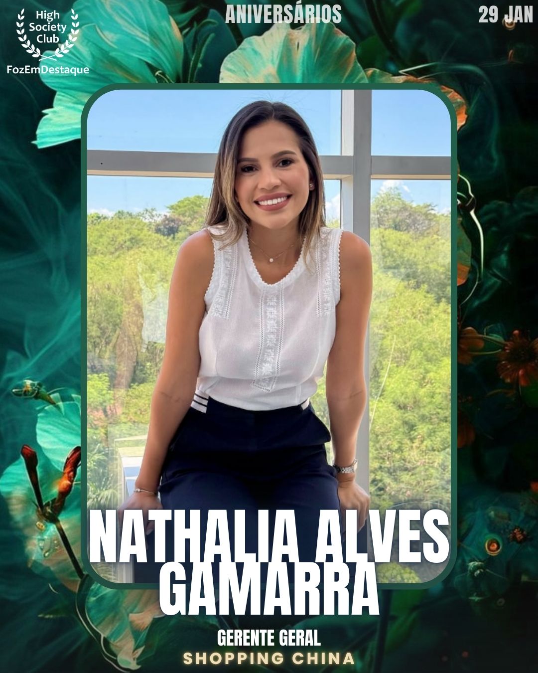 Nathalia Alves Gamarra
Gerente Geral
Shopping China
