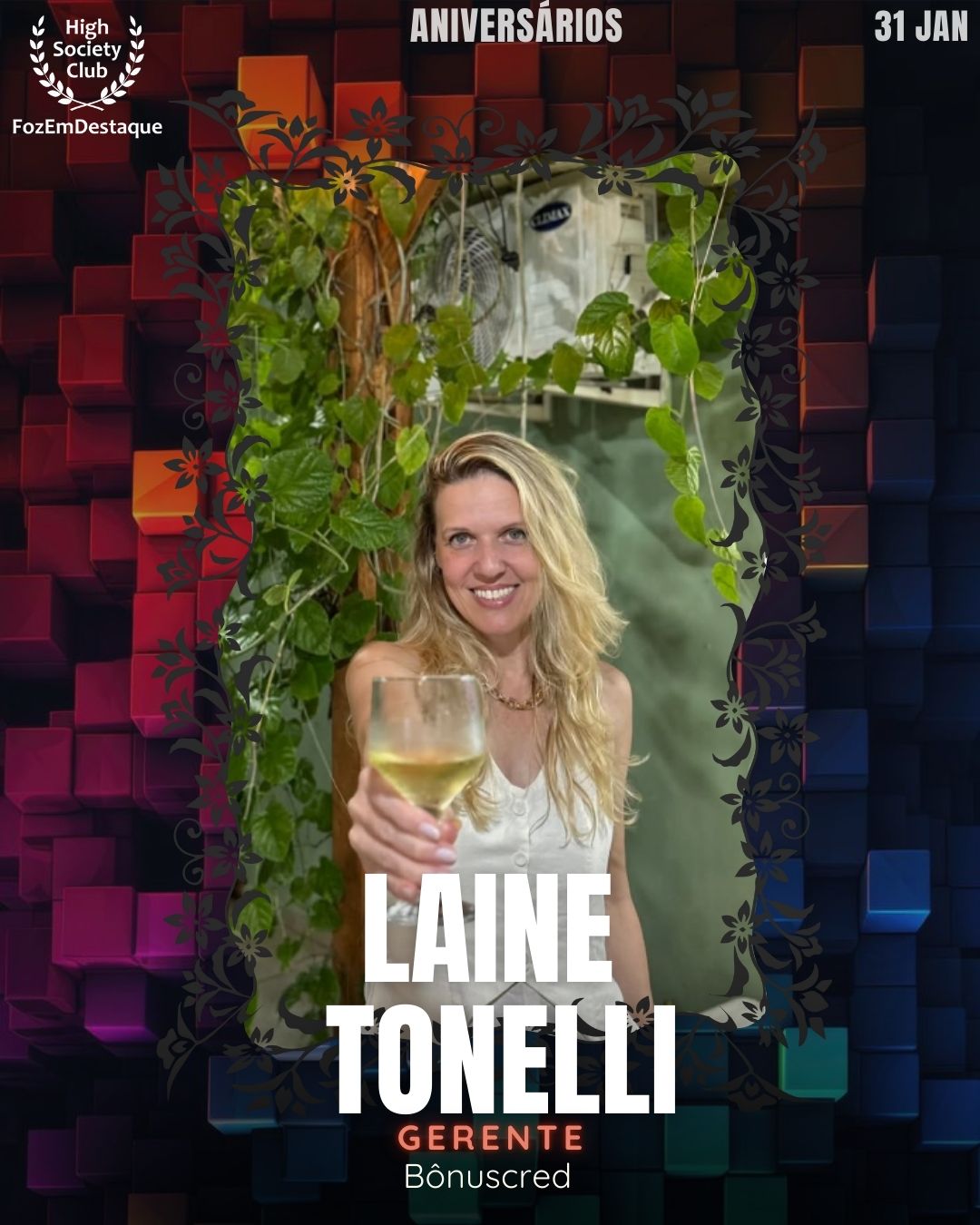 Aniversários HighSocietyClub FozEmDestaque 31/01/2026