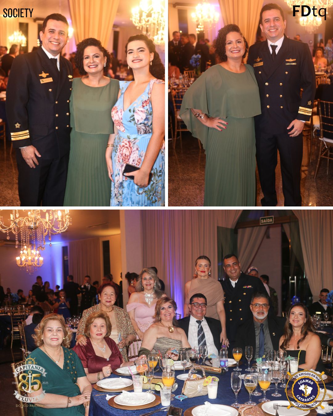 Comandante Uanderson Simonin e convidados no Jantar de 85 anos da Capitania em Foz do Iguaçu
SOAMAR CATARATAS 
VERALDO BARBIERO
CAPITÃO COTTA
TALITA COTTA
VOLUNTÁRIAS CISNE BRANCO
ALMIRANTE TROVÁO
CAPITANIA DOS PORTOS DO RIO PARANÁ
TENENTE GODOY
CAPITAO SERGIO OLIVEIRA