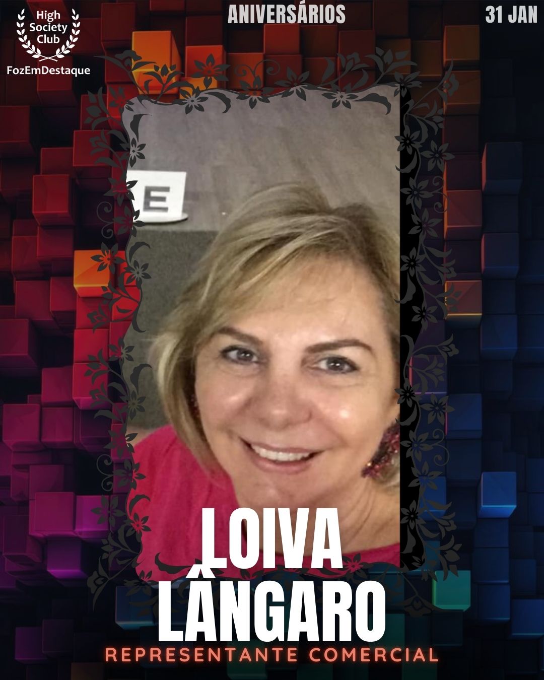 Aniversários HighSocietyClub FozEmDestaque 31/01/2026