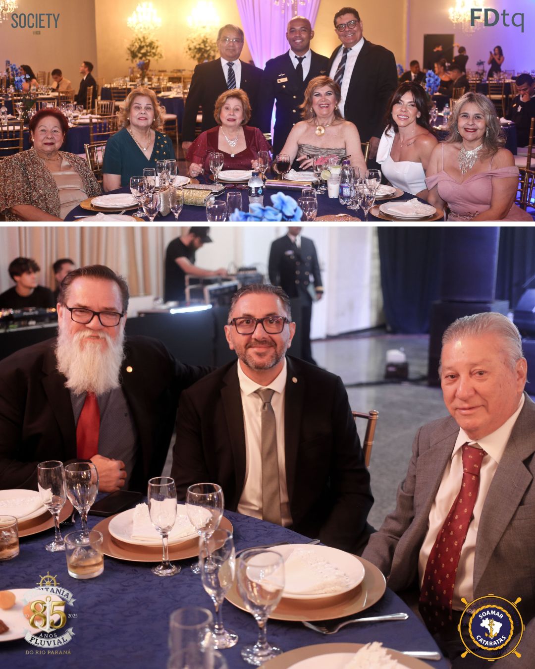 Comandante Uanderson Simonin e convidados no Jantar de 85 anos da Capitania em Foz do Iguaçu
SOAMAR CATARATAS 
VERALDO BARBIERO
CAPITÃO COTTA
TALITA COTTA
VOLUNTÁRIAS CISNE BRANCO
ALMIRANTE TROVÁO
CAPITANIA DOS PORTOS DO RIO PARANÁ
SAID MANAH