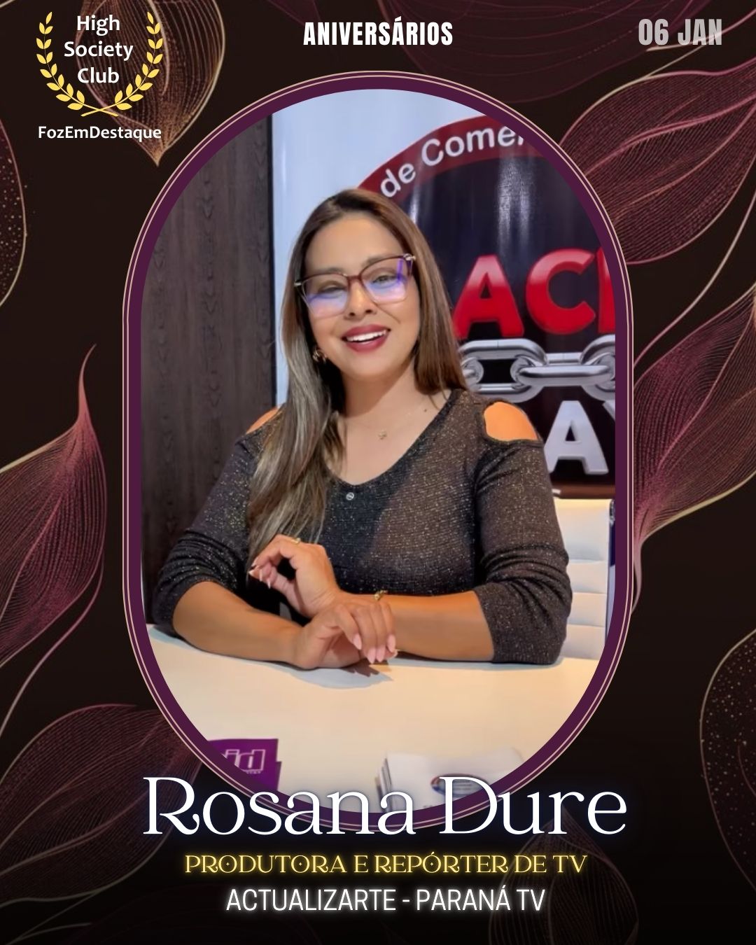 Rosana Dure
Produtora e repórter de TV
ActualizArte - Paraná TV
