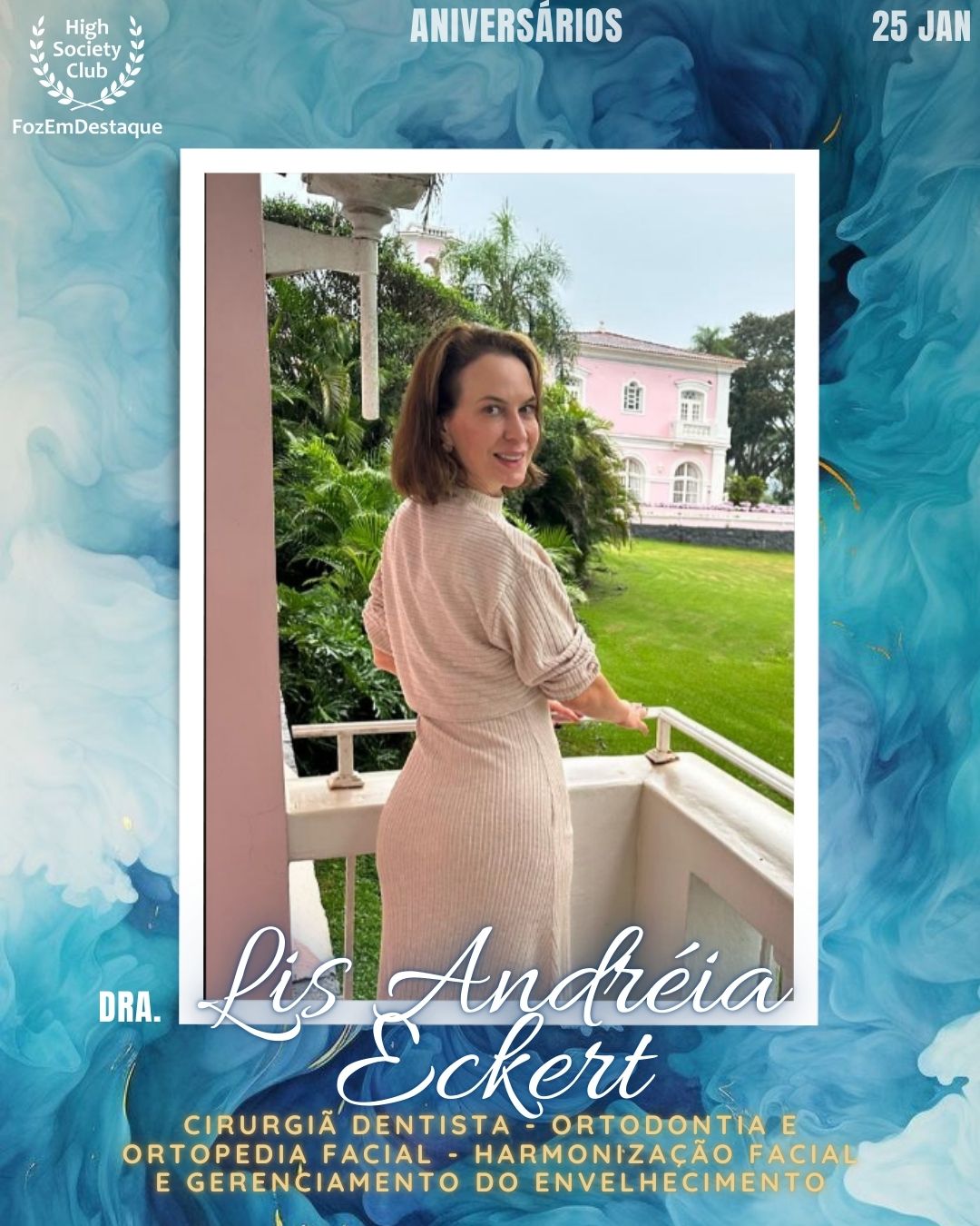 Dra. Lis Andréia Eckert
Cirurgiã Dentista - Ortodontia e Ortopedia Facial - Harmonização Facial e Gerenciamento do envelhecimento
ABO - Foz
