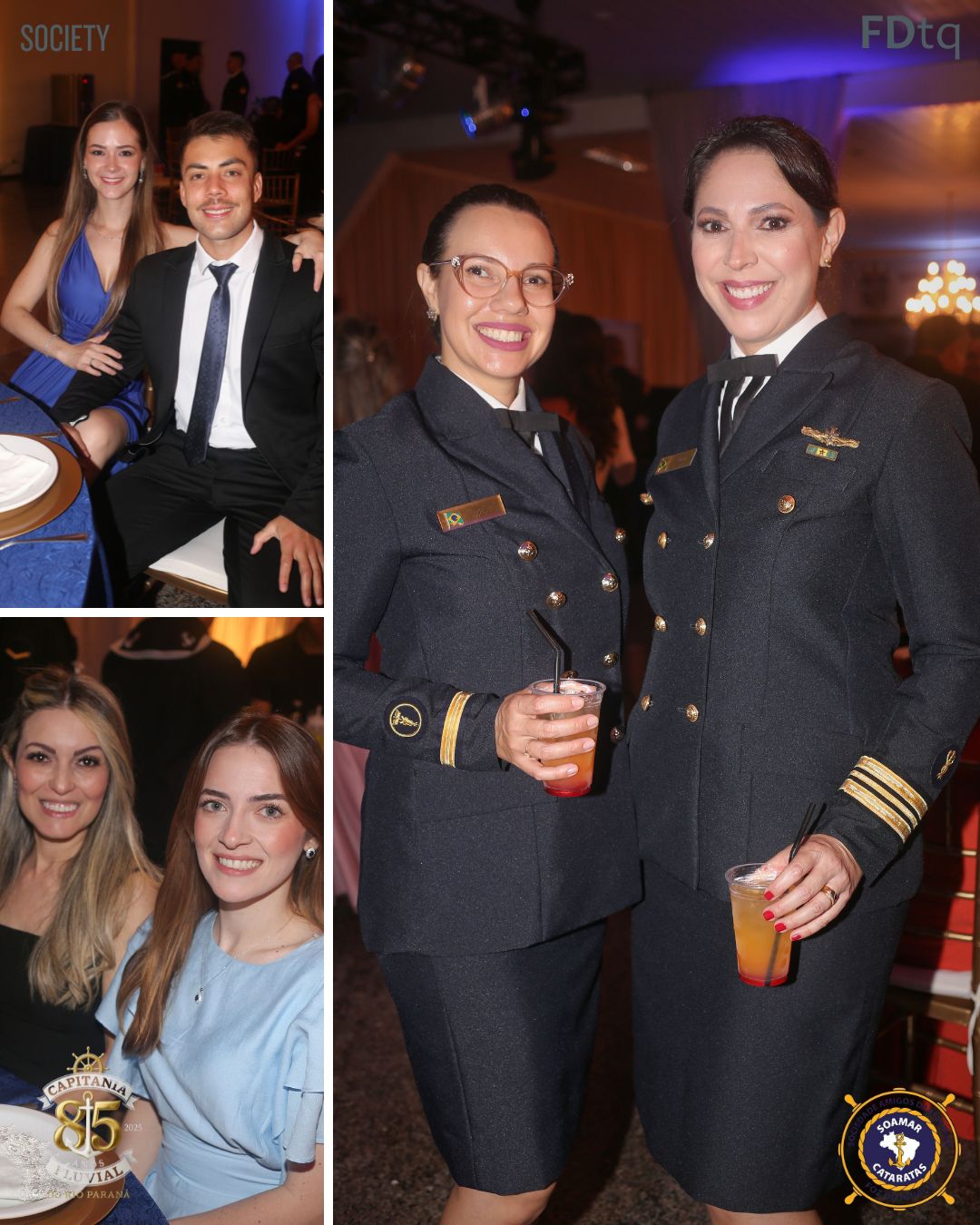 Comandante Uanderson Simonin e convidados no Jantar de 85 anos da Capitania em Foz do Iguaçu
SOAMAR CATARATAS 
VERALDO BARBIERO
CAPITÃO COTTA
TALITA COTTA
VOLUNTÁRIAS CISNE BRANCO
ALMIRANTE TROVÁO
CAPITANIA DOS PORTOS DO RIO PARANÁ
TENENTE GODOY
CAPITAO SERGIO OLIVEIRA