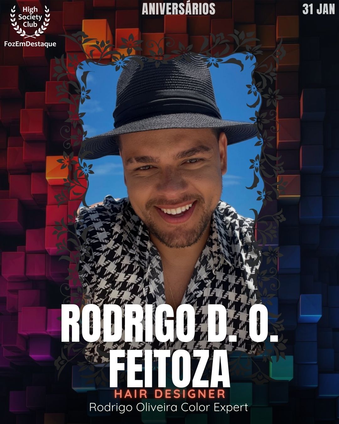 Aniversários HighSocietyClub FozEmDestaque 31/01/2026