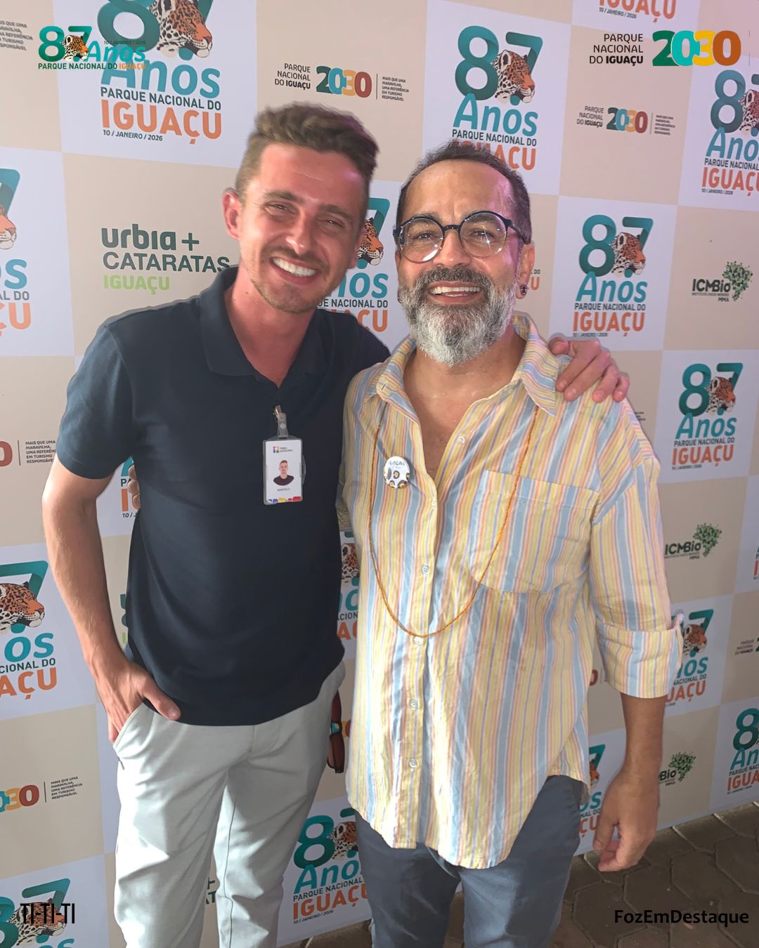 marcelo giombo itaipu
ulisses ferreira parque nacional
O Parque Nacional do Iguaçu celebra 87 anos com recorde de visitantes e lança o projeto Parque 2030. Saiba tudo sobre o investimento de R$ 600 milhões da Urbia+Cataratas.

Parque Nacional do Iguaçu 2030