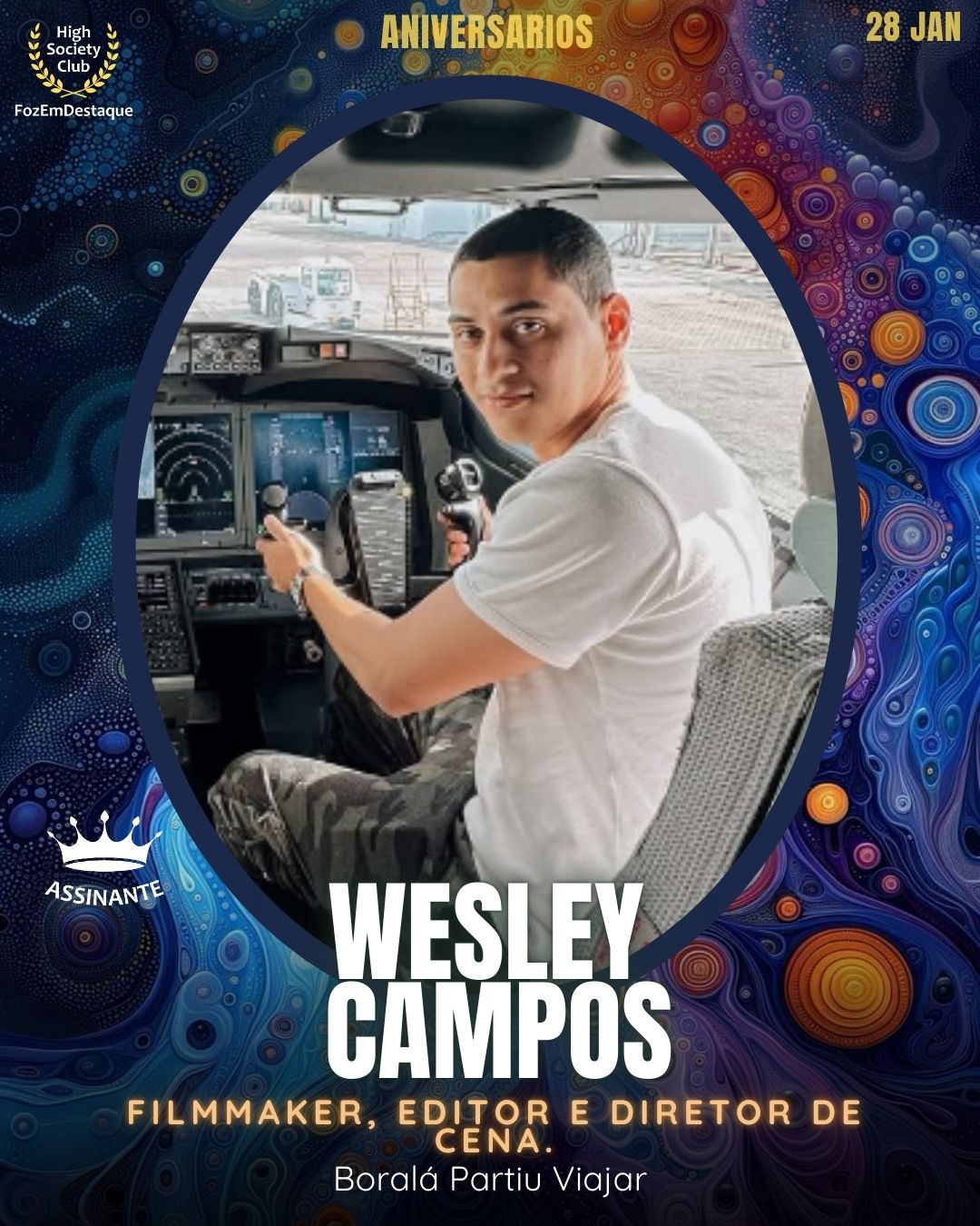 Aniversários HighSocietyClub FozEmDestaque 28/01/2026