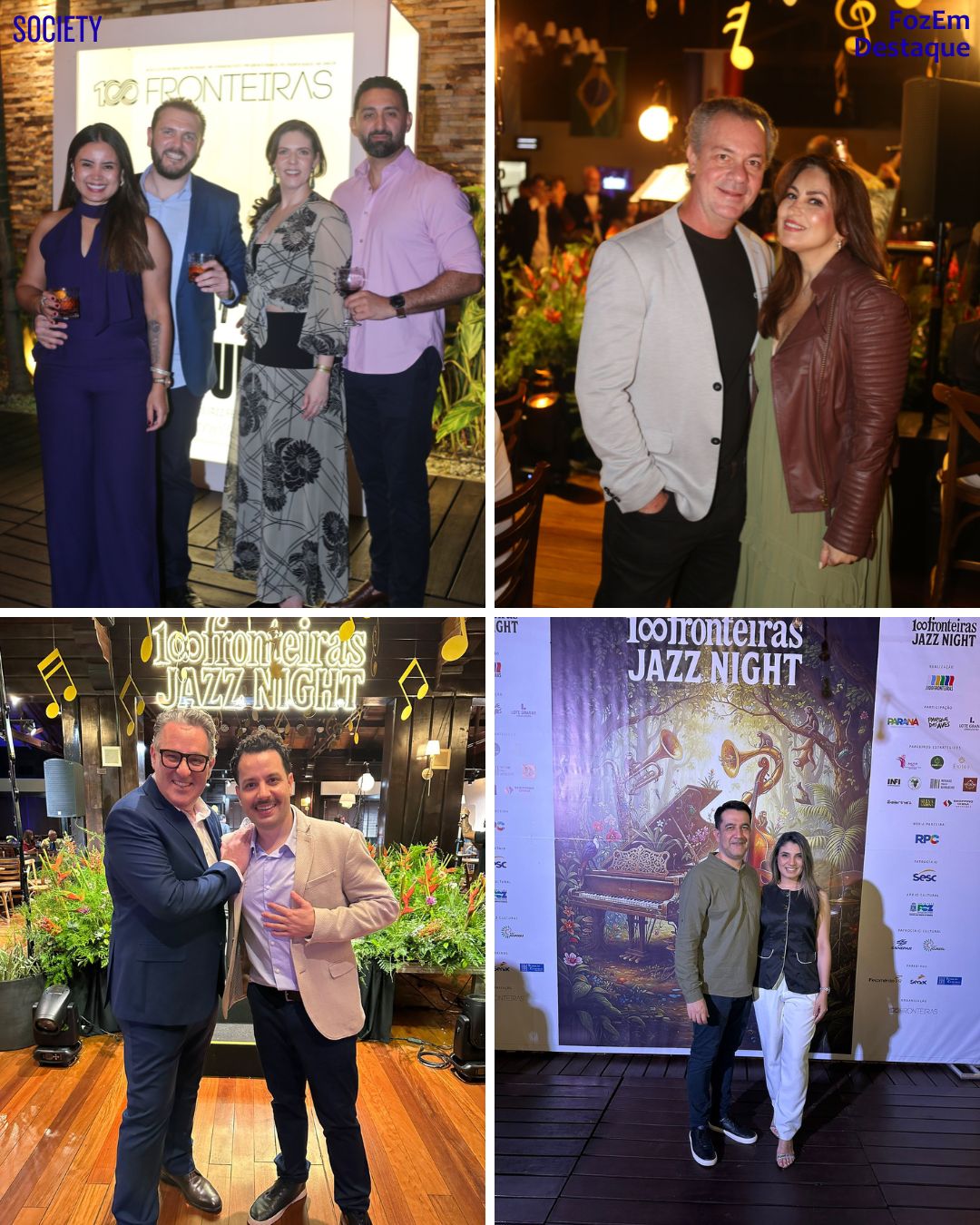 Reviva a edição 2025 do 100Fronteiras Jazz Night. Detalhes da gala exclusiva no Sanma Hotel e o tributo internacional a Amy Winehouse.
Dado e Isabela Aguirra
Mariana Hernandez Gonzalez 
Vinoteca Don Jorge
Lourdes Mezza - Shopping China
Denis Grellmann