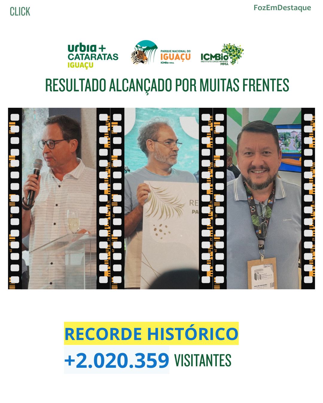 Recorde nas Cataratas: Parque supera 2 milhões de turistas em 2025. Veja os números inéditos e o sucesso da gestão Urbia.
Mário Macedo Junior
Wolney Biesdorf, = Visit Iguassu