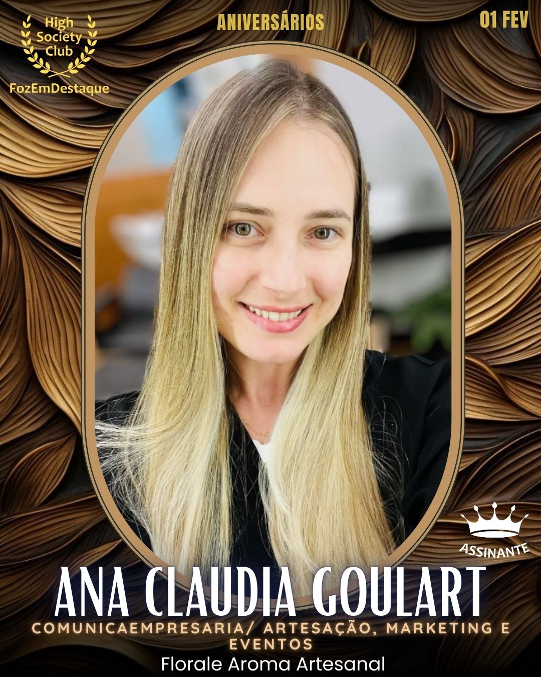 Aniversários HighSocietyClub FozEmDestaque 01/02/2026