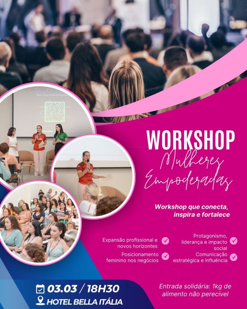 Workshop Mulheres Empoderadas 2026
ANA BIESEK - CORRIDA E CAMINHADA DO DIA INTERNACIONAL DA MULHER
INSTITUTO ECOPROJETAR