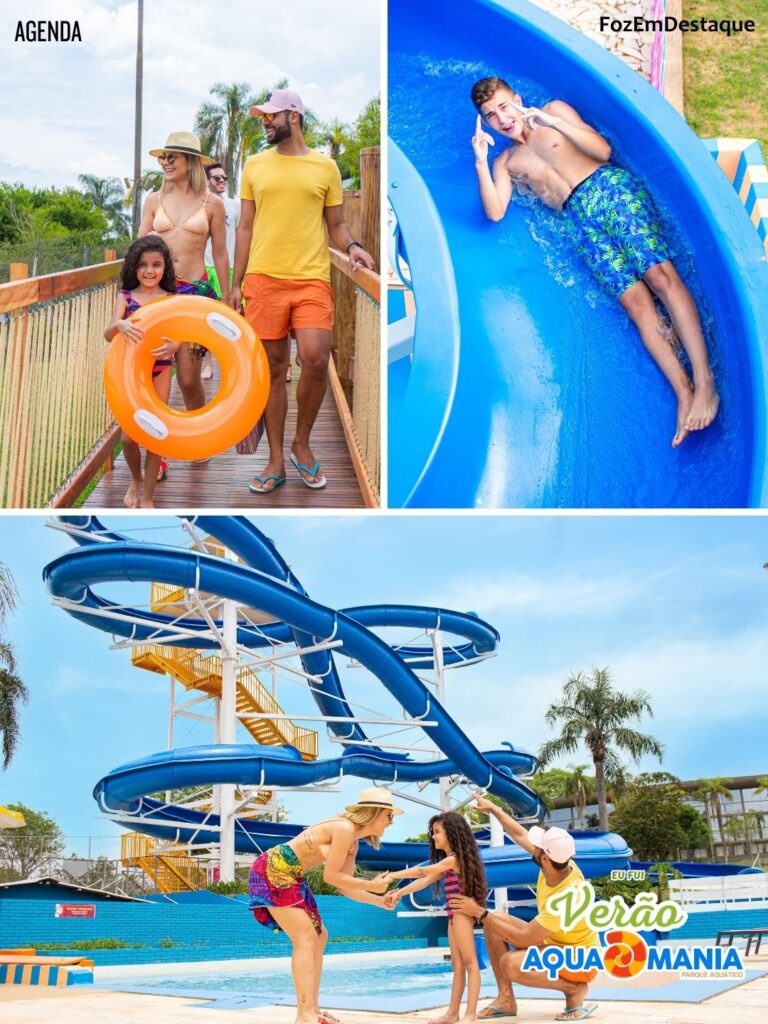 Aquamania Foz do Iguaçu é o destino certo deste verão! Equipe FozEmDestaque aprova atrações para toda a família. Confira ingressos e horários.