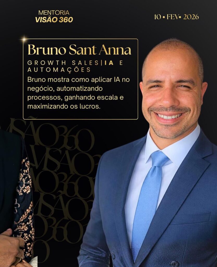Gisele Kuhn (Empresária): Mentalidade de empresária vs. empreendedora e assumir o controle real do negócio.
Lucas Henz (Liderança): Desenvolvimento de líderes e equipes de alto desempenho com liderança situacional.
Anderson Karkow (Vendas): Método C.O.M., gestão estratégica comercial e processos de vendas.
Nathalie Chavez (Terapeuta): Padrões emocionais nas decisões e terapia nas empresas.
Adrieni Yassine (Neurociência): Comunicação, imagem e posicionamento estratégico para autoridade.
Danielli Arenhart (Finanças): Organização financeira de ponta a ponta.
Erika Rossi (RH e Negócios): Cultura organizacional, propósito e "arrumar a casa".
Bruno Sant Anna (Growth & IA): Inteligência Artificial para automatizar processos e escalar lucros.

Mentoria Visão 360
