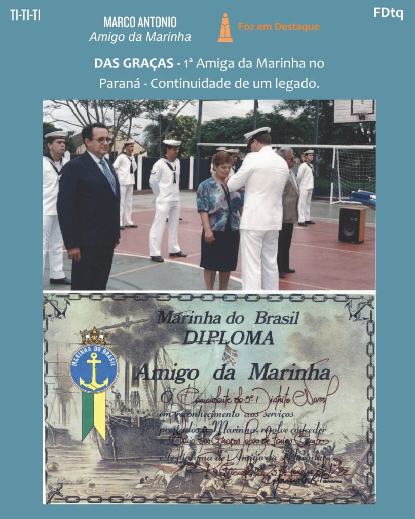 Legado Das Graças
CFRP Capitania Fluvial do Rio Paraná
SOAMAR Cataratas
Marco Antonio Freire Amigo da Marinha
