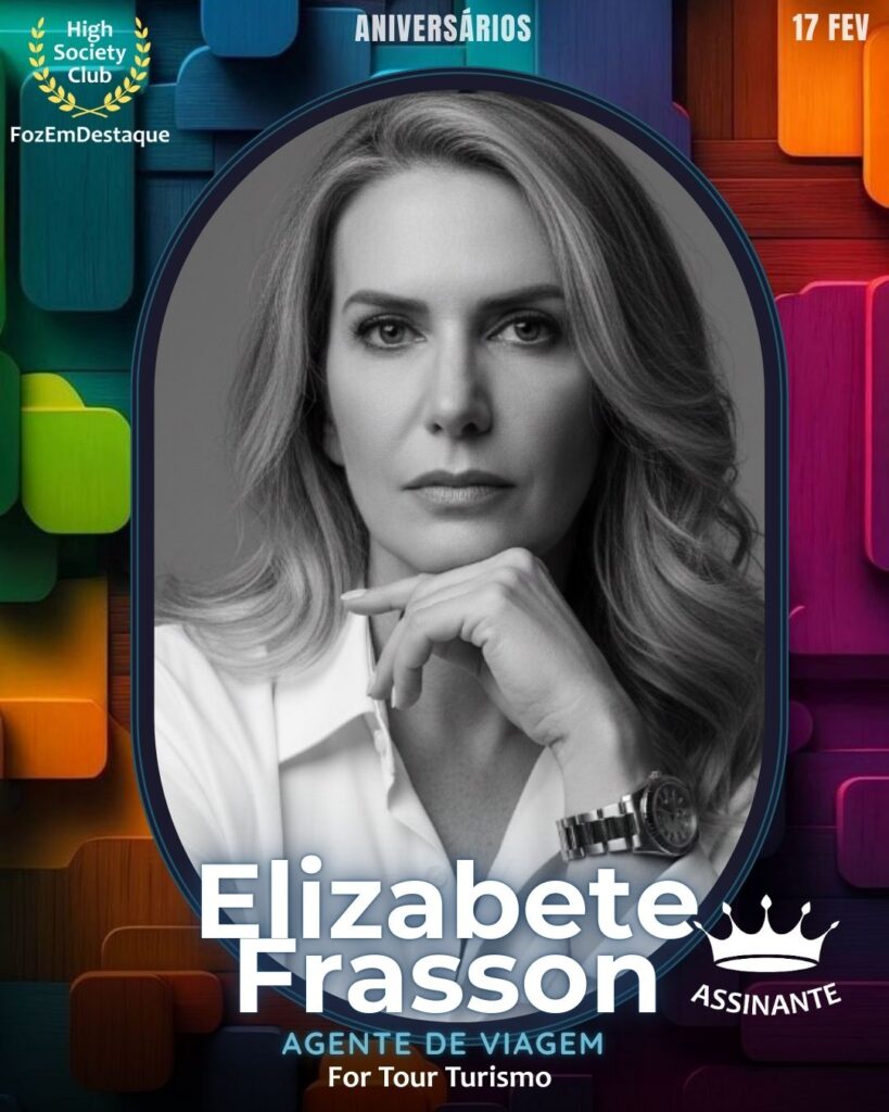 Elizabete Frasson
Agente de viagem
For Tour Turismo 
