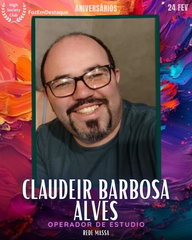 Claudeir Barbosa Alves
Operador de Estudio
Rede Massa
