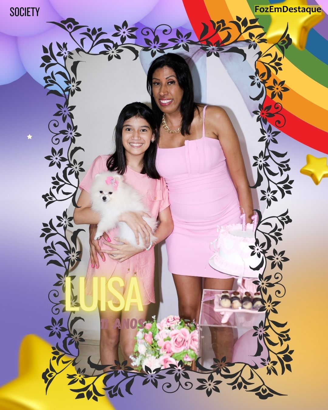 Aniversário Luisa Rocha Machado
Mamãe Isabela Rocha Machado 
Arte com Orlando Rodrigues